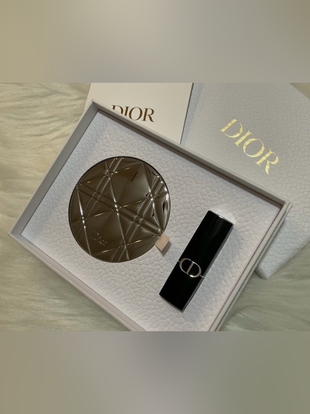 Dior Rouge Lipstick #720 Mini & Silver
Double Mirror Gift Set NEW in SEALED Box